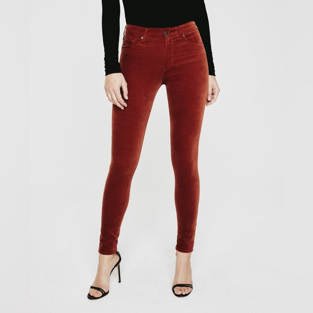 AG Skinny High-Rise Fired Copper Jeans